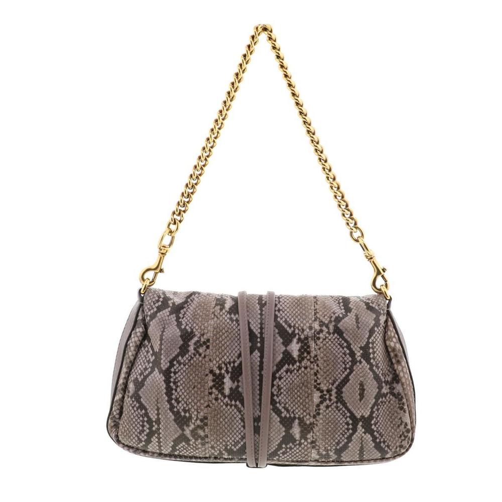 Gucci Python Bamboo Chain Shoulder Bag Brown - image 3
